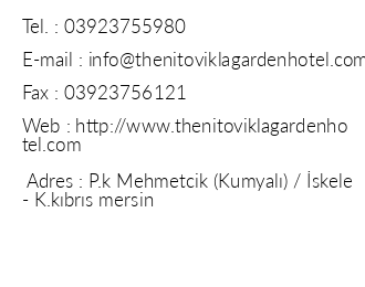 The Nitovikla Garden Hotel iletiim bilgileri